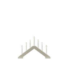 Adventsljusstake 7-armad Beige Konstsmide